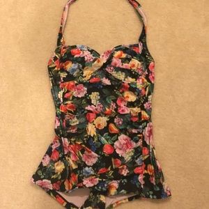 Anthropologie Seafolly Summer Garden bathing suit
